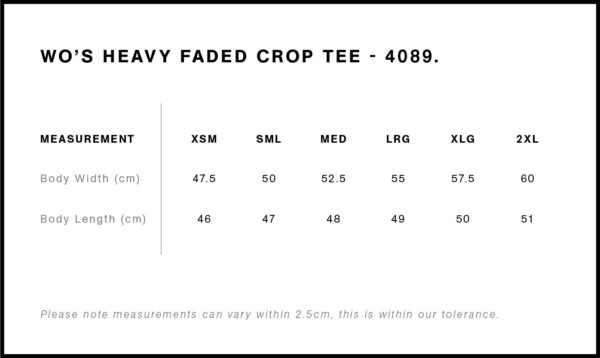 CFM Heavy Faded Crop Tee - Image 5